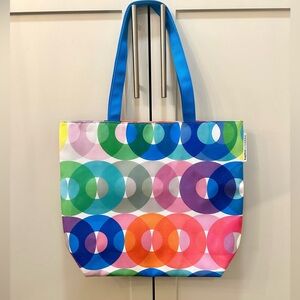 Kapitza x CLINIQUE Rainbow tote bag